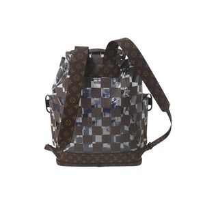 Louis Vuitton Backpack Christopher MM Monogram Chess Brown